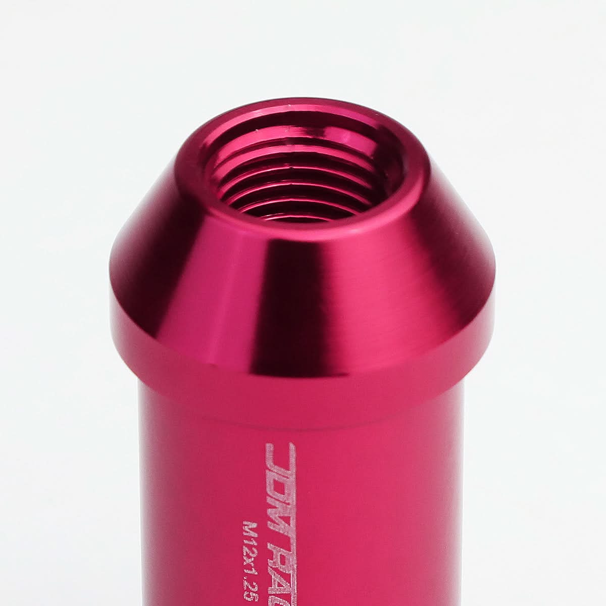 Universal L40 Style Extended Lug Nuts M12x1.25 Pink Aluminum 20pc Set