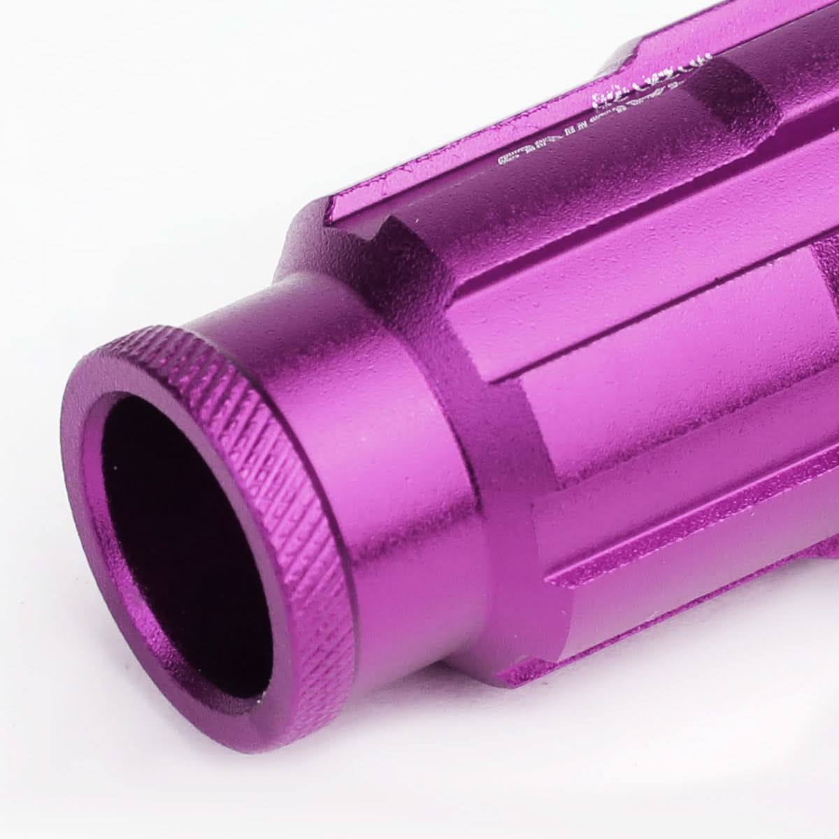 M12 x 1.25 Purple Spline Lug Nuts 50mm Extended Open End 20pc w/ Locks