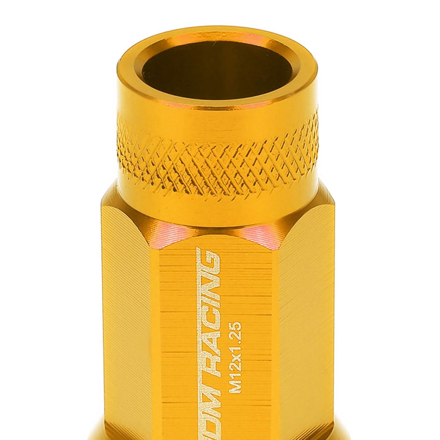 Universal M12x1.25 Extended Acorn Lug Nuts 20pc Set Aluminum Orange