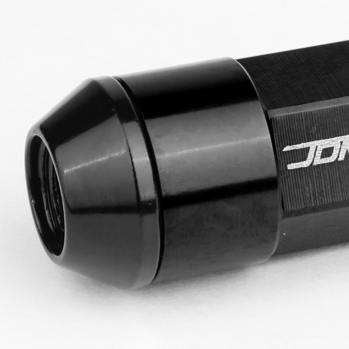 M12 x 1.5 Extended Aluminum Lug Nuts - 20pc Set Black