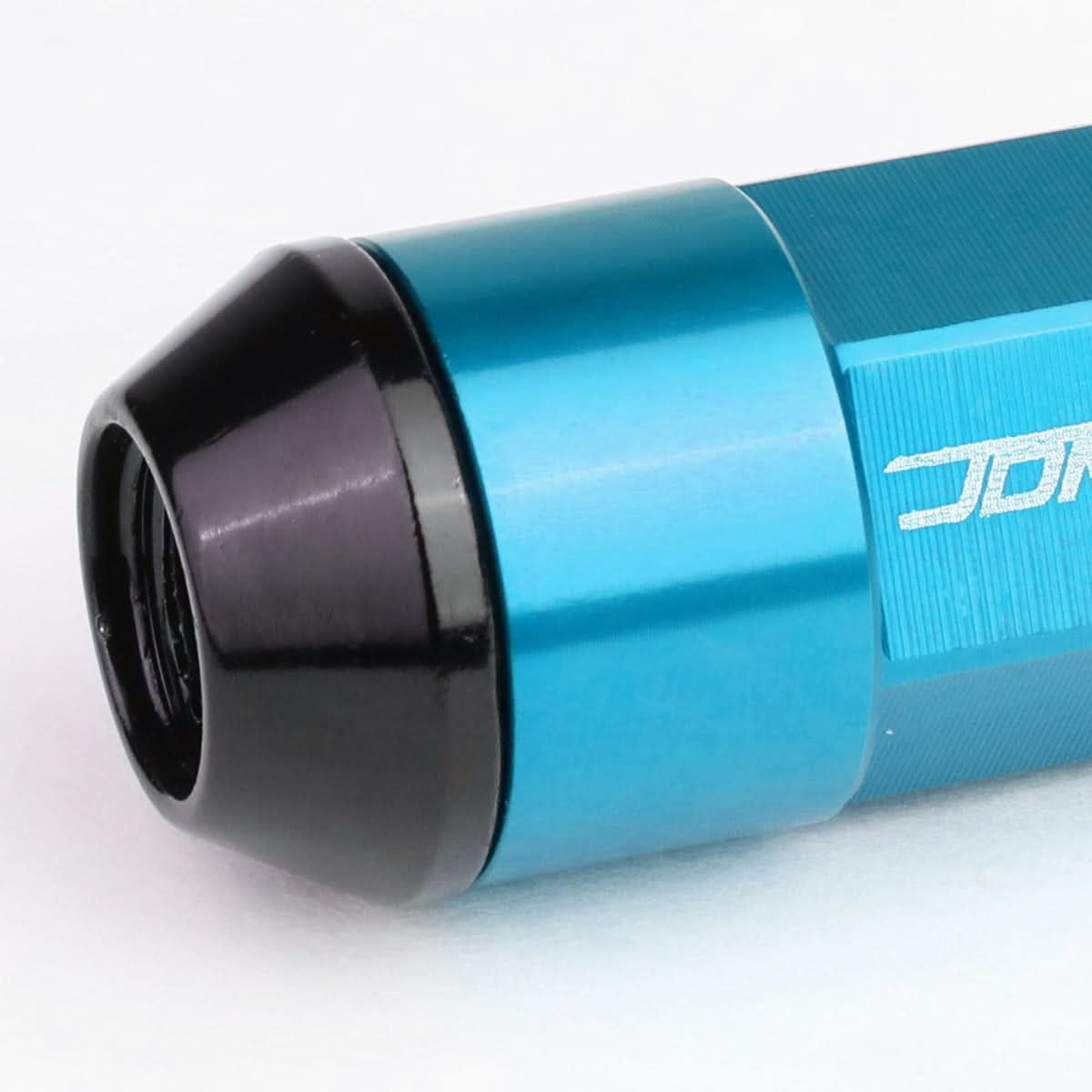M12 x 1.5 Extended Aluminum Lug Nuts 20pc Set Light Blue