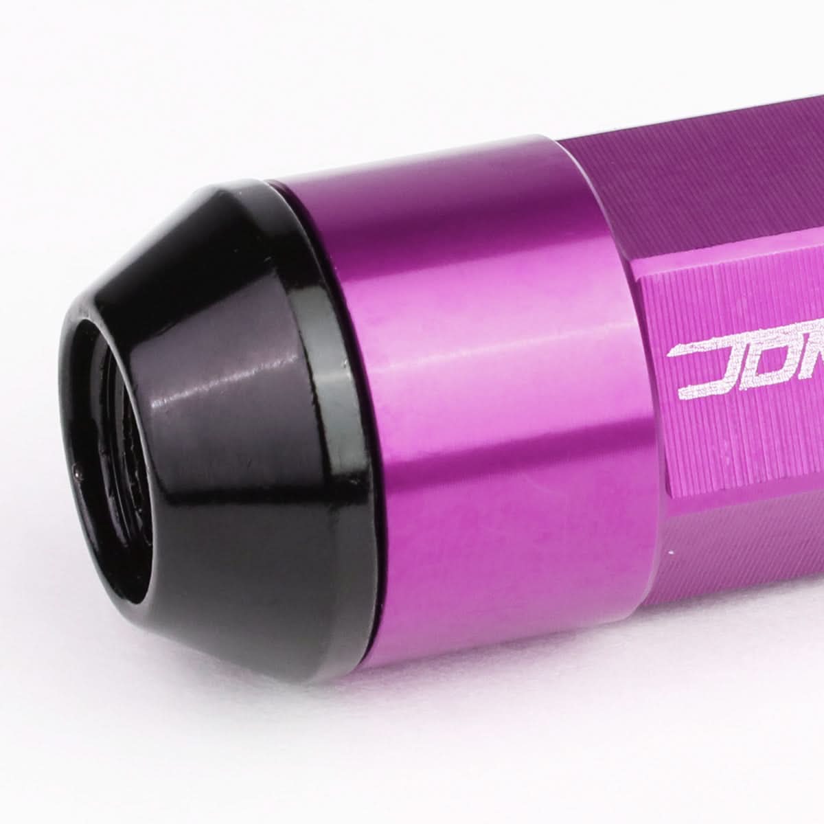 M12 x 1.5 Extended Aluminum Lug Nuts 20pc Set Purple Polyurethane