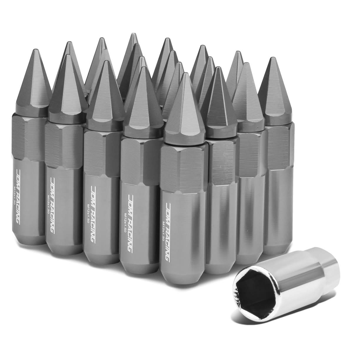 M12 x 1.5 60MM/90MM 400 Style Lug Nuts w/ Removable Spike 20pc Aluminum