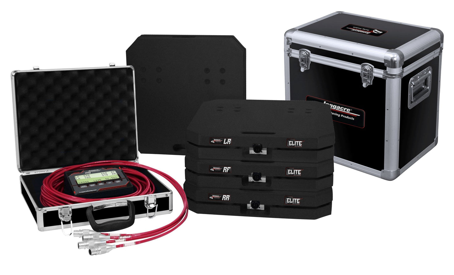 Longacre Scale Set Elite Wired 15in Pads 1800lbs 52-82653