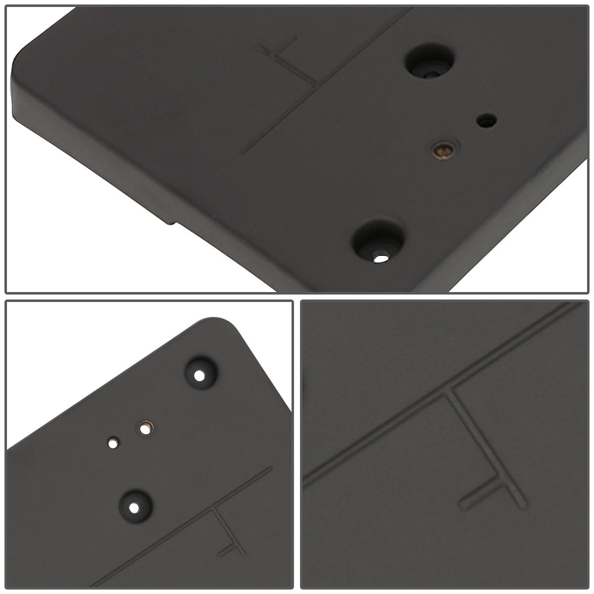 2016-2018 BMW X1 Front License Plate Mounting Bracket - Black