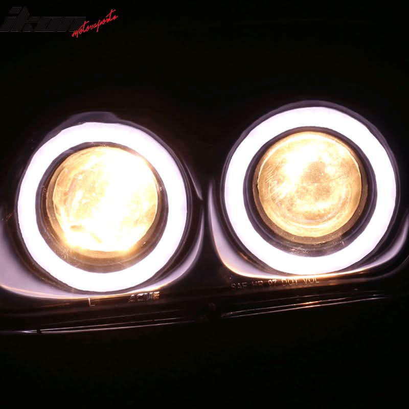 1997-2003 Corvette C5 Headlight Projector Dual LED Halo Rim HID 6000K
