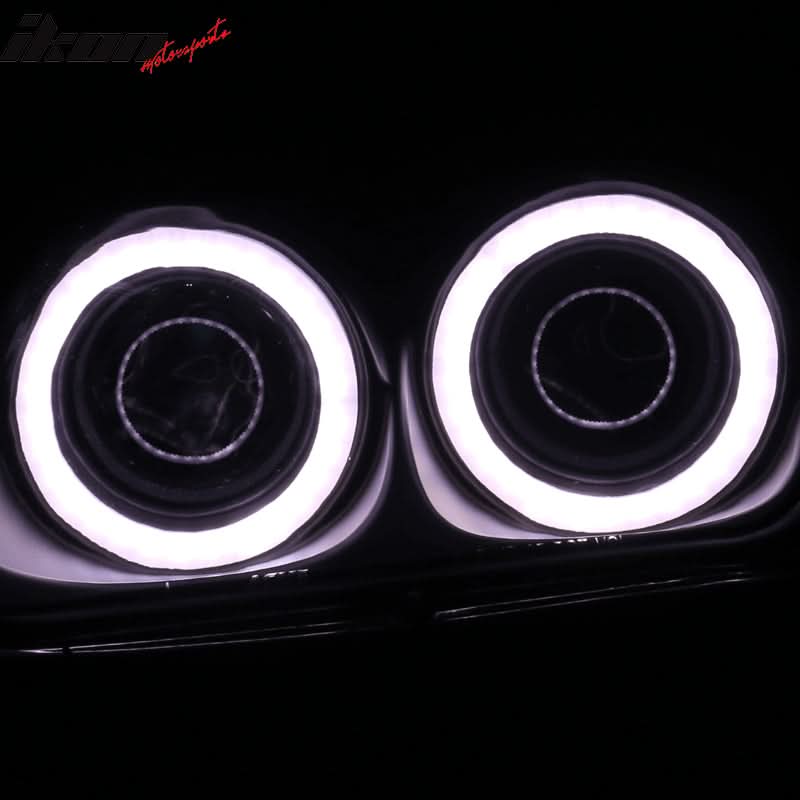 1997-2003 Corvette C5 Headlight Projector Dual LED Halo Rim HID 6000K
