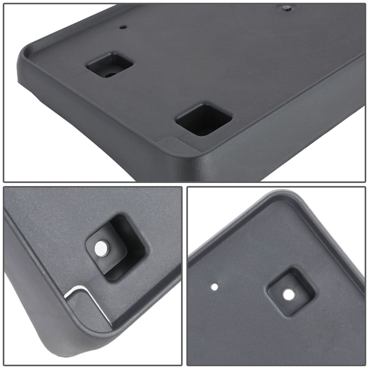 2011-2013 Dodge Durango Front License Plate Mounting Bracket Black