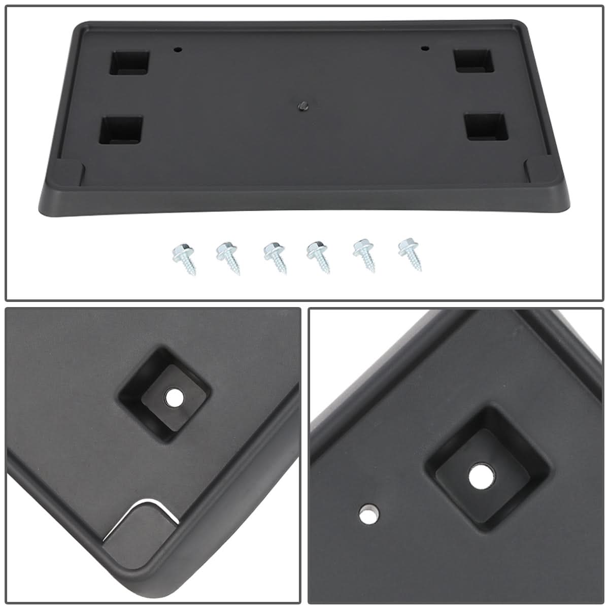14-20 Dodge Durango Front License Plate Mounting Bracket - Black