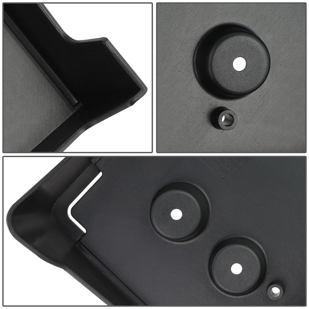 10-16 Cadillac SRX Front License Plate Mounting Bracket - Black