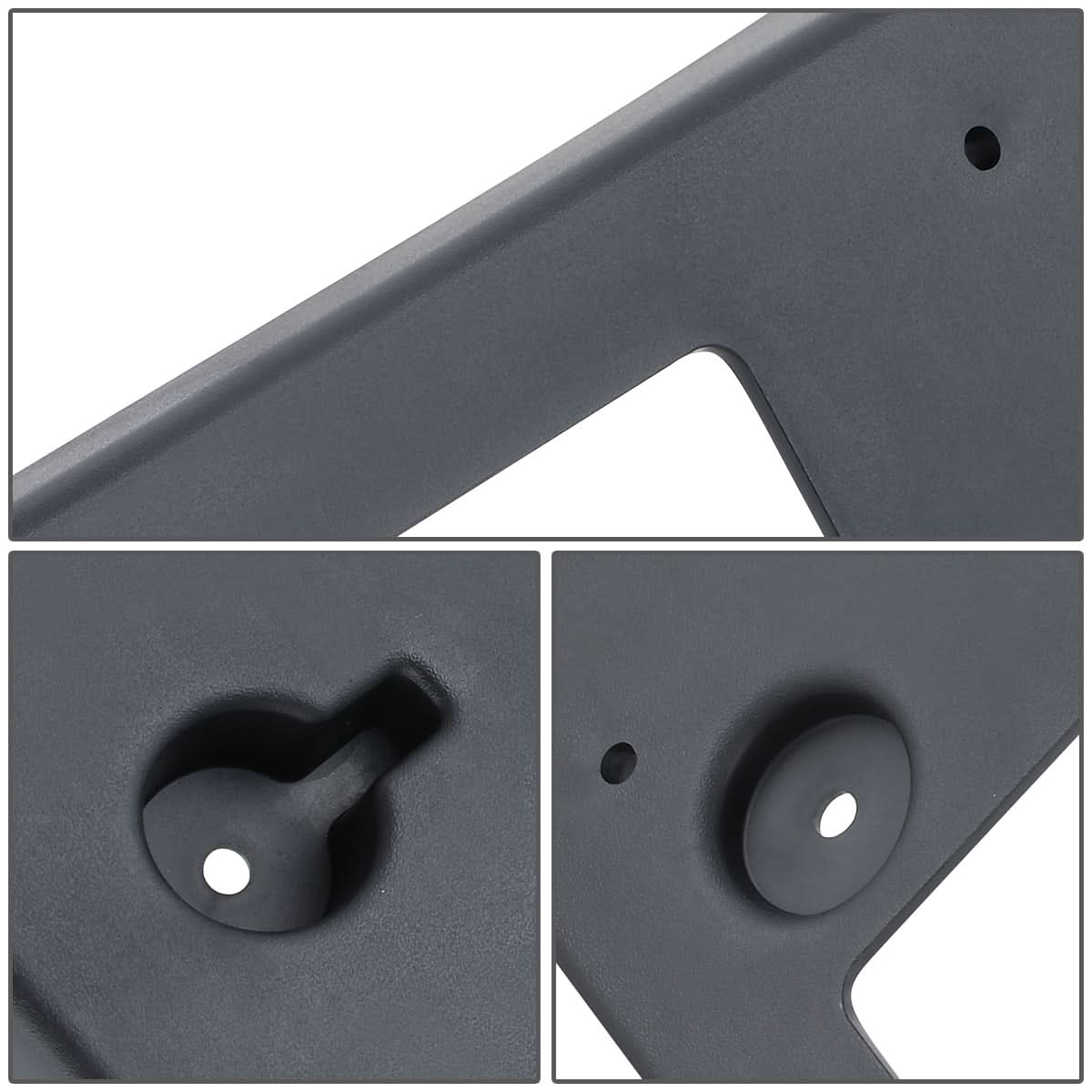 16-18 Cadillac CT6 Front License Plate Mounting Bracket - Black