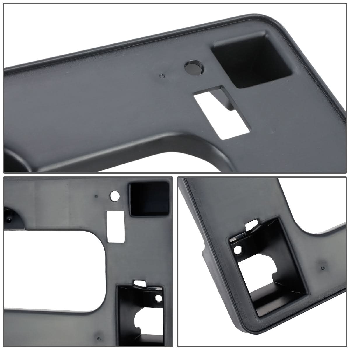06-08 Honda Civic Front License Plate Mounting Bracket - Black