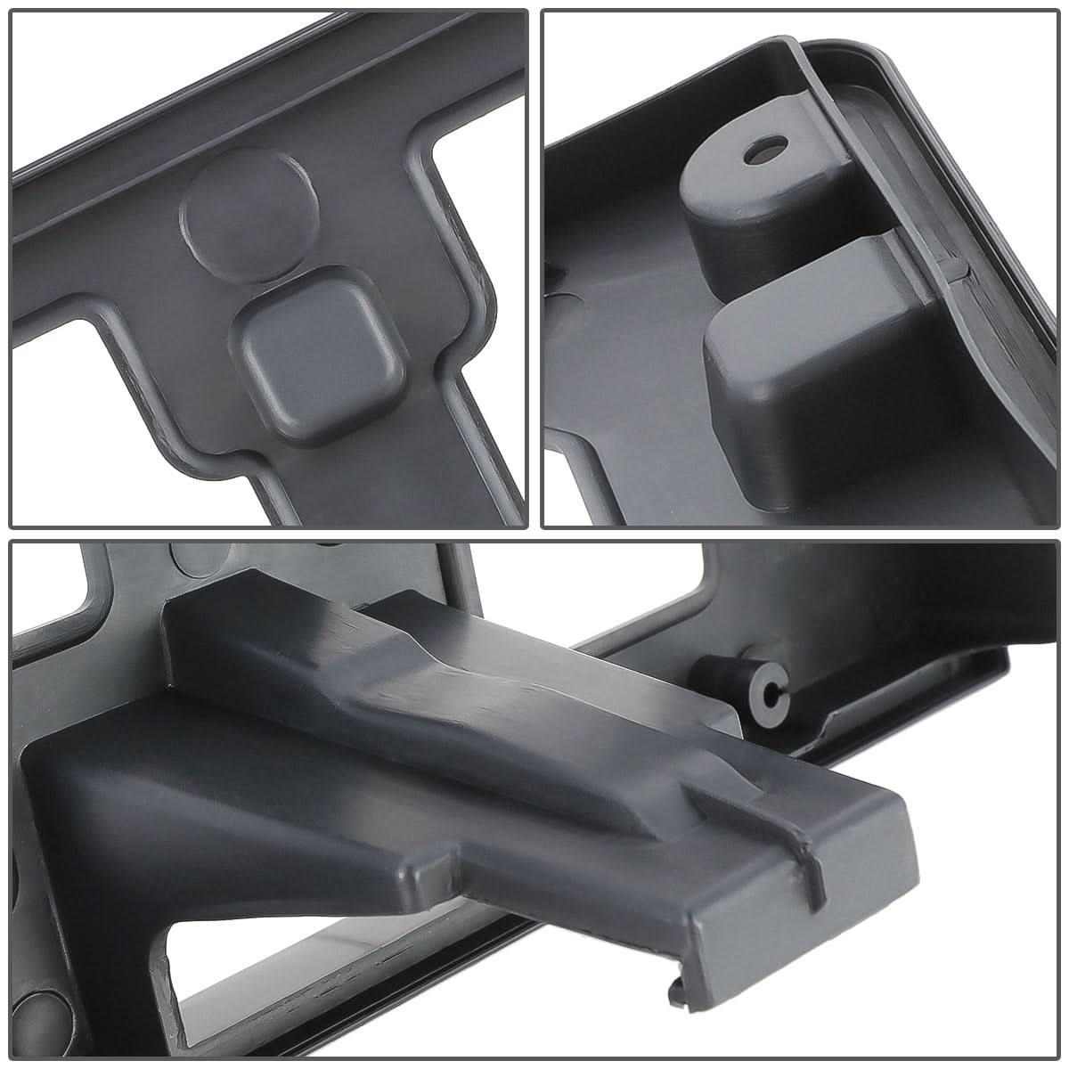 2016-2017 Honda Accord Front License Plate Mounting Bracket - Black