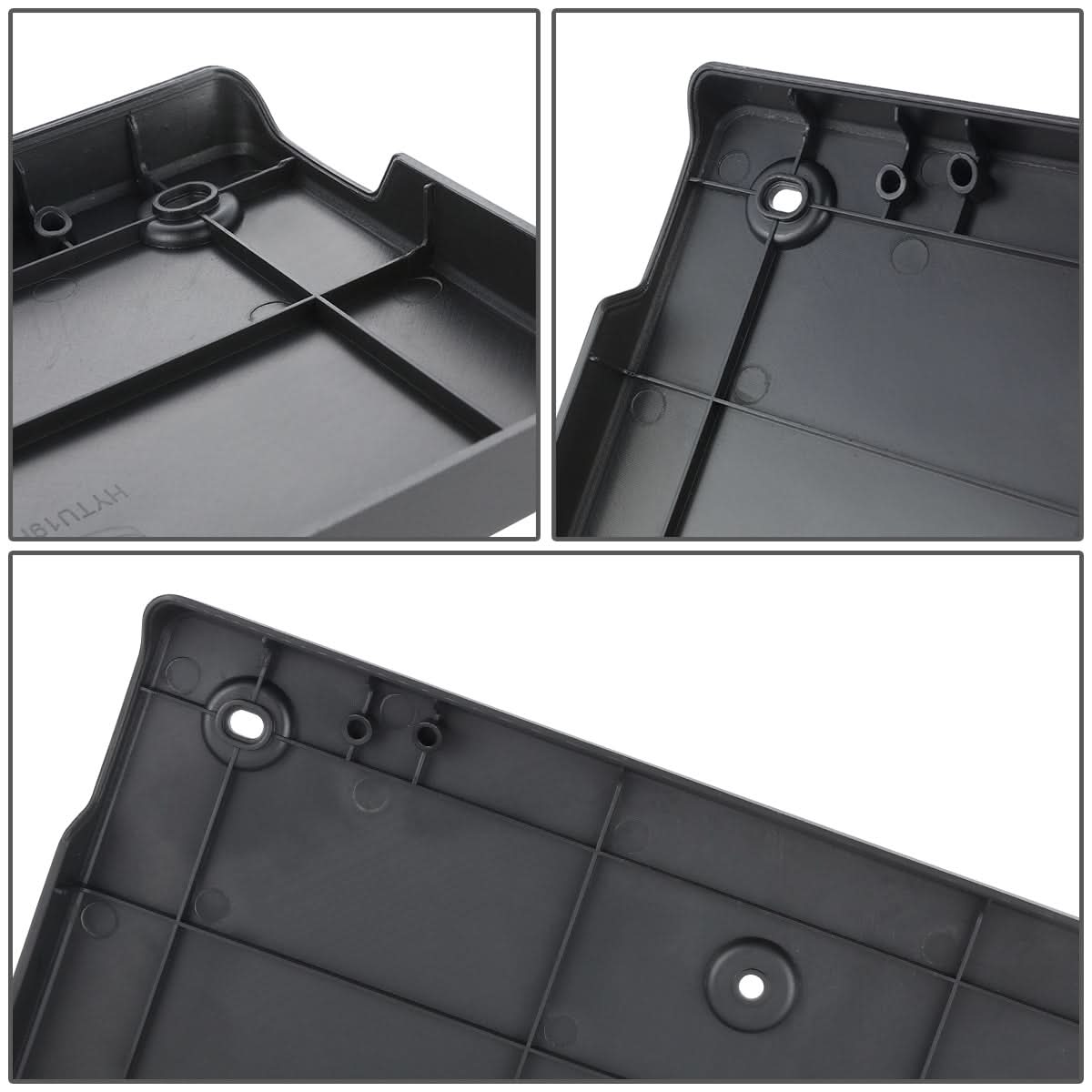 2019-2021 Hyundai Tucson Front License Plate Mounting Bracket Black