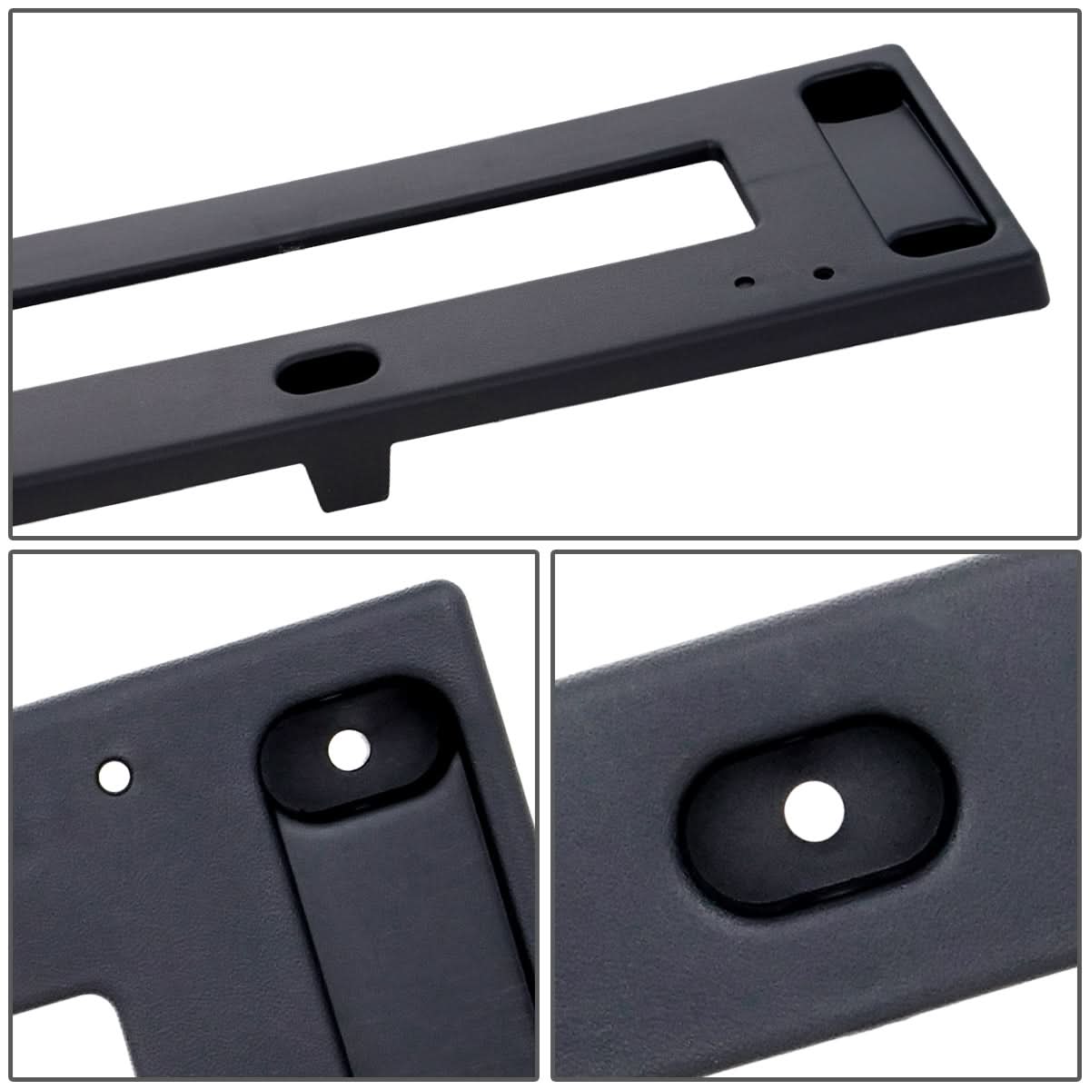 14-16 Kia Soul Front License Plate Mounting Bracket - Black