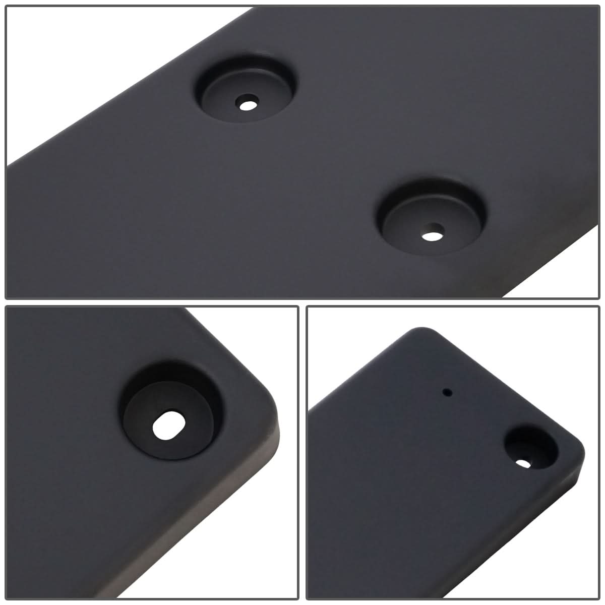 2019-2021 Kia Sedona Front License Plate Mounting Bracket - Black
