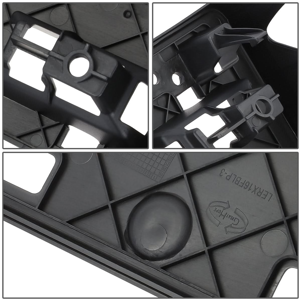 2016-2019 Lexus RX350 Front License Plate Mounting Bracket Black