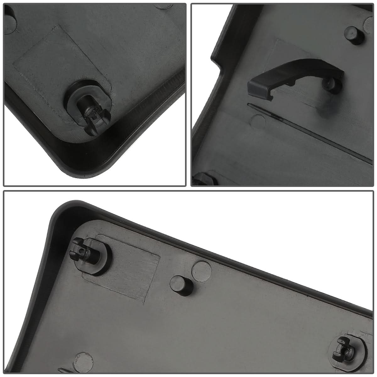12-15 Mercedes C250/C300/C350 Front License Plate Mounting Bracket - Black