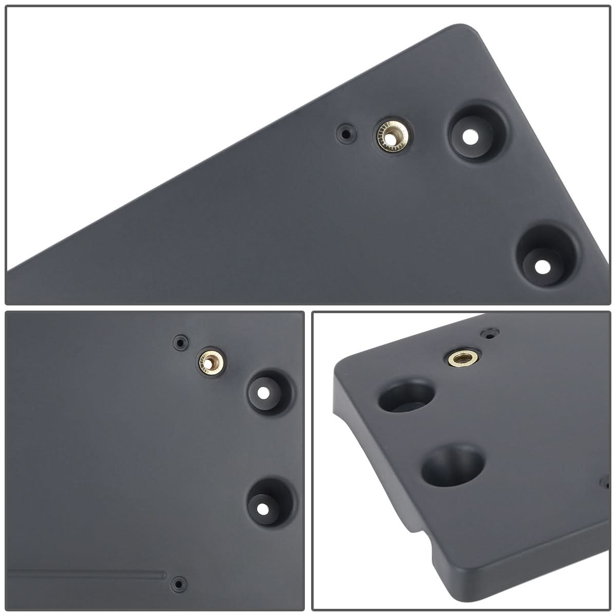 2016 Porsche Cayman Front License Plate Mounting Bracket - Black