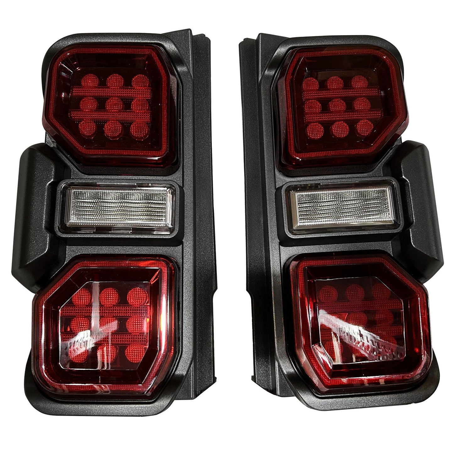 2021-2024 Ford Bronco Red LED Tail Lights Rear Lamps Assembly Pair