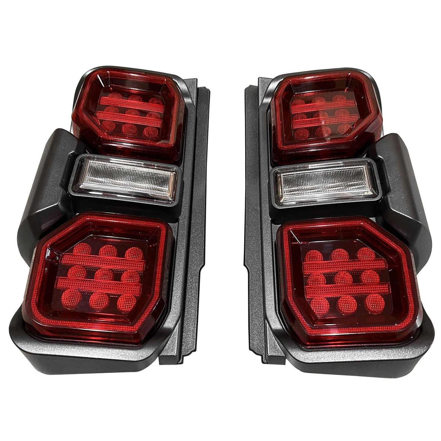 2021-2024 Ford Bronco Red LED Tail Lights Rear Lamps Assembly Pair