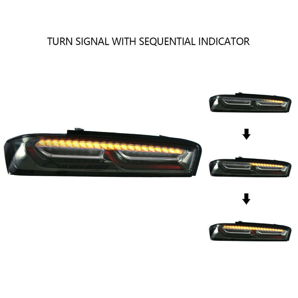 2016-2018 Chevy Camaro Sequential Turn Signal Tail Lights 2PC