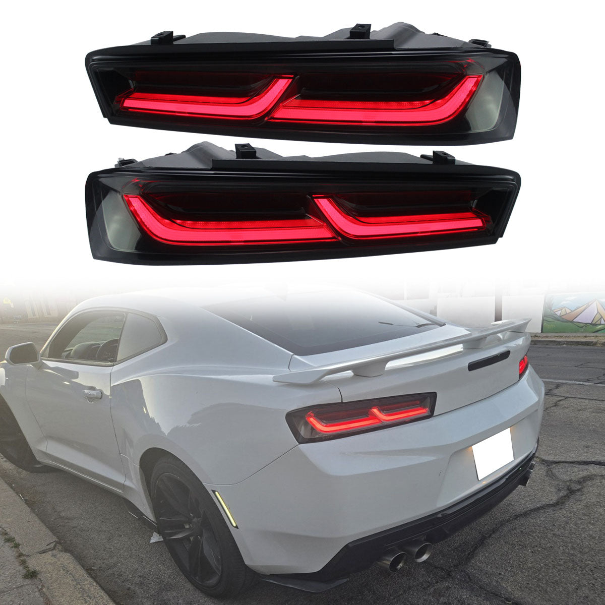 2016-2018 Chevy Camaro Sequential Turn Signal Tail Lights 2PC