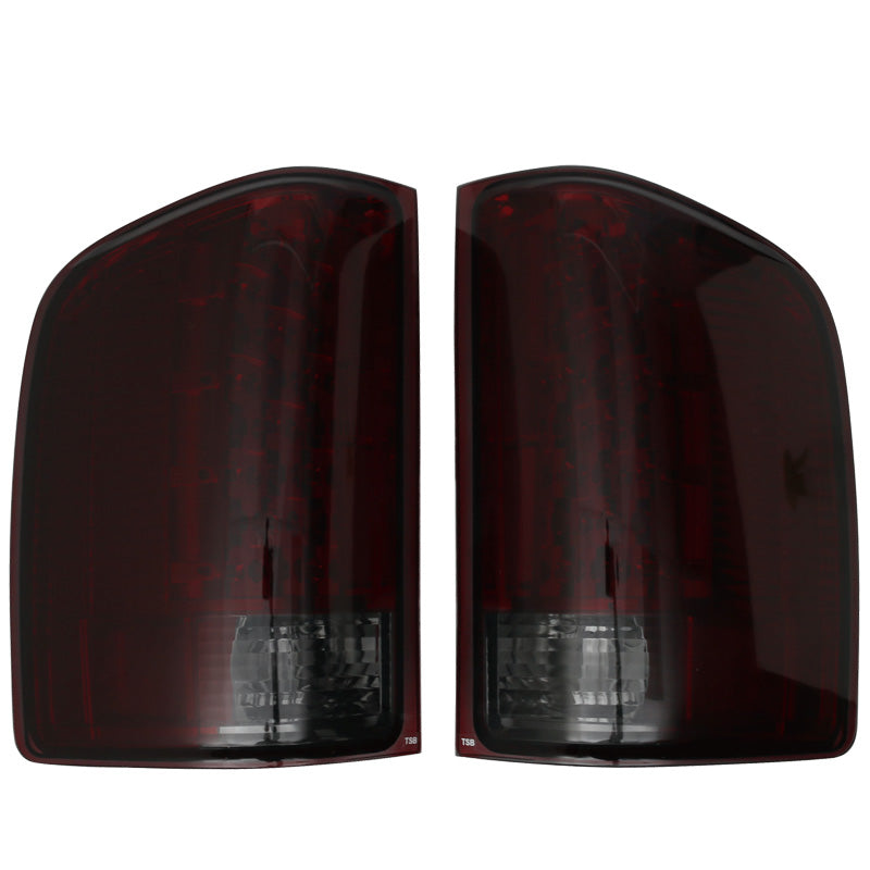 Fits 07-13 Chevy Silverado LED C Tail Light Housing Red Smoke Lens