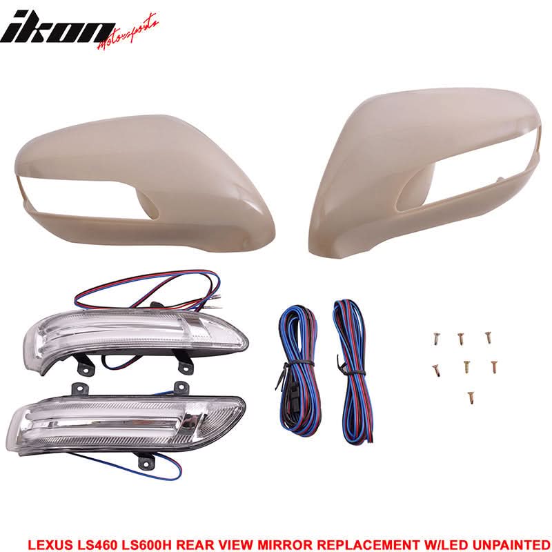 2006-2009 Lexus LS460 2007-2009 LS600H Side Mirror Outer Shell CCFL