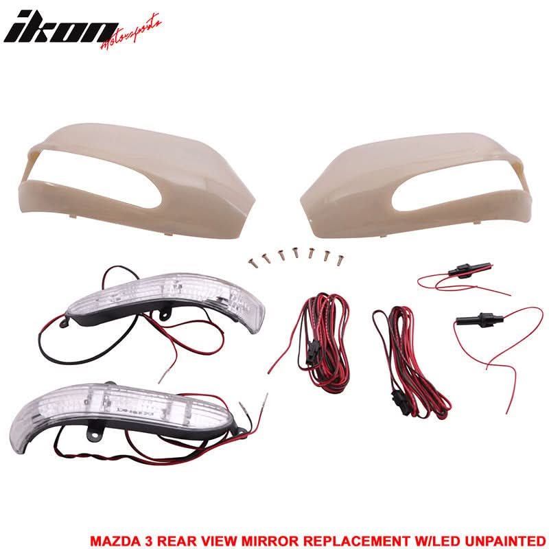 2004-2009 Mazda 3 Side Mirror Outer Shell LED Turn Signal Light
