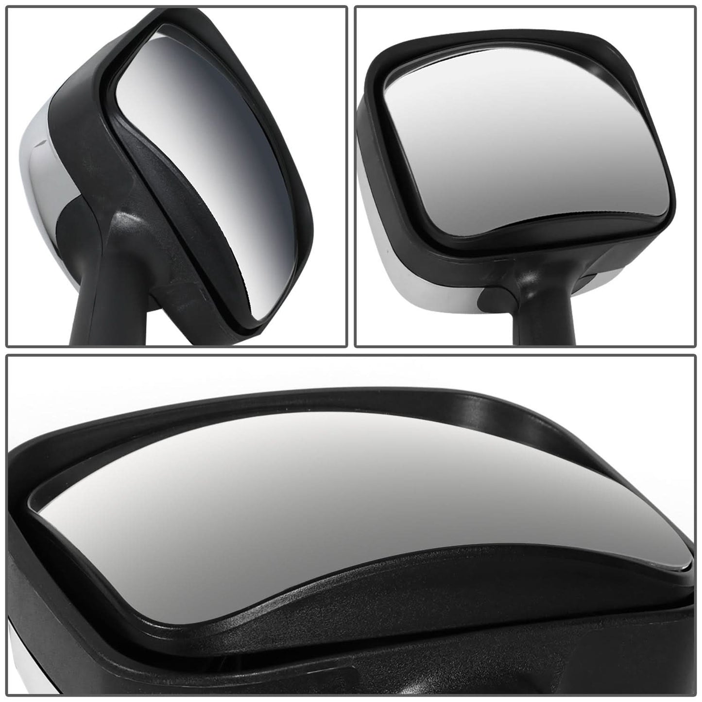 08-17 Freightliner Cascadia Hood Mirror w/ Sequential LED Chrome