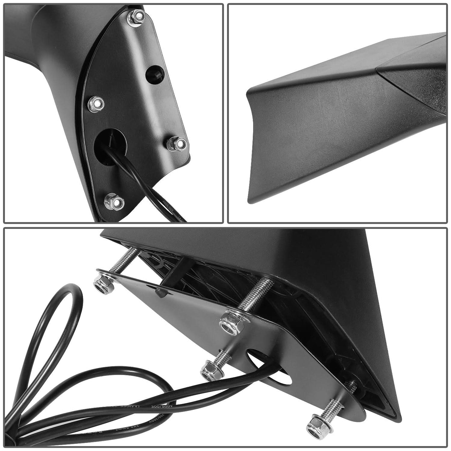 2018-2021 Volvo VNL Hood Mirror with Amber LED Arrow Turn Signal