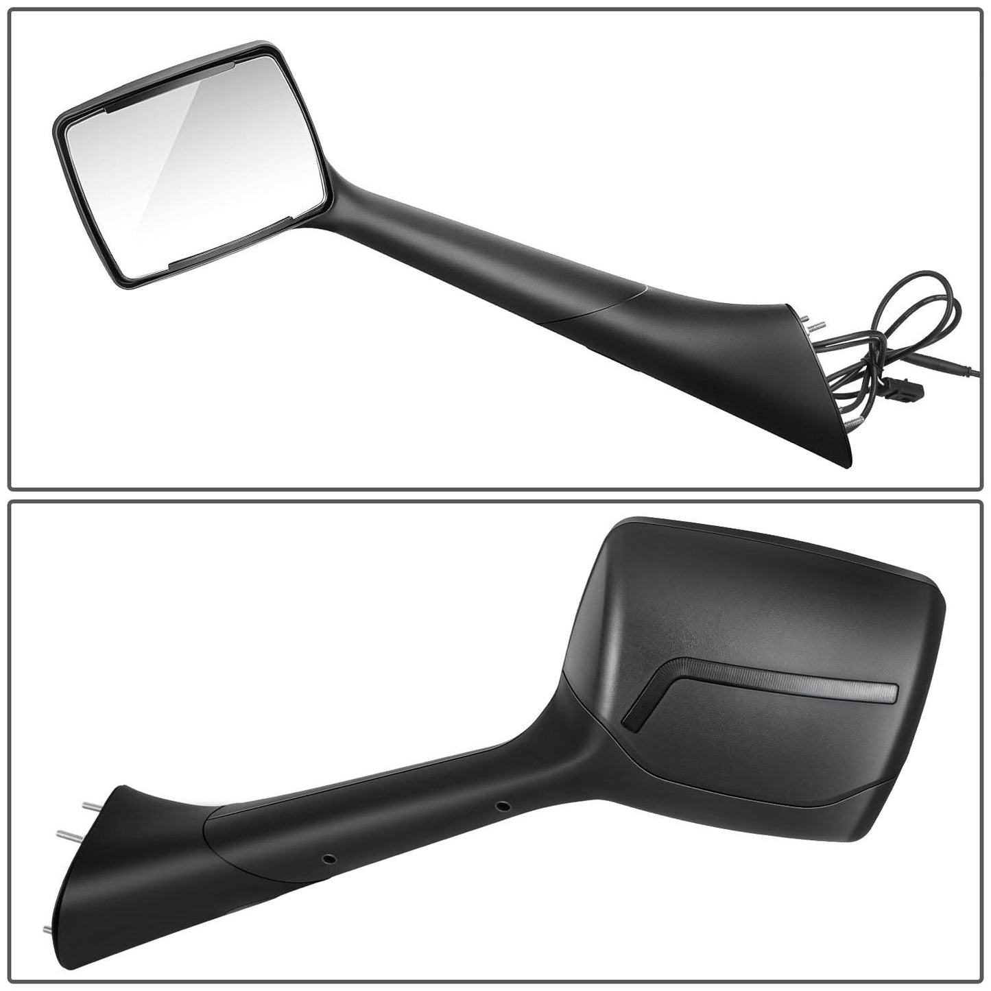2013-2021 Peterbilt 579/587 Kenworth T680 Check Mark Style LED Hood Mirror