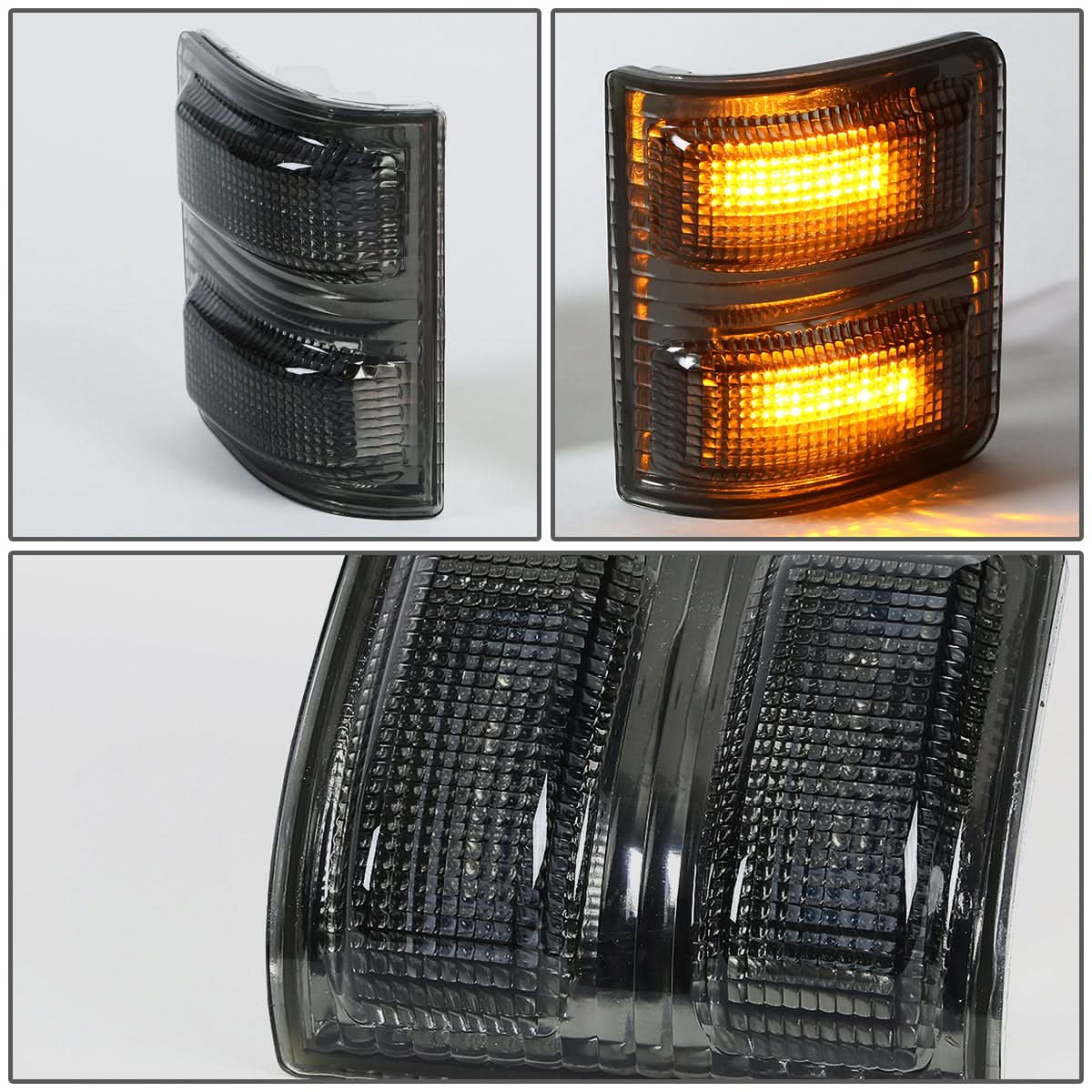 08-15 Ford F-250 F-350 F-450 F-550 Towing Mirror Side Lights Smoke Amber
