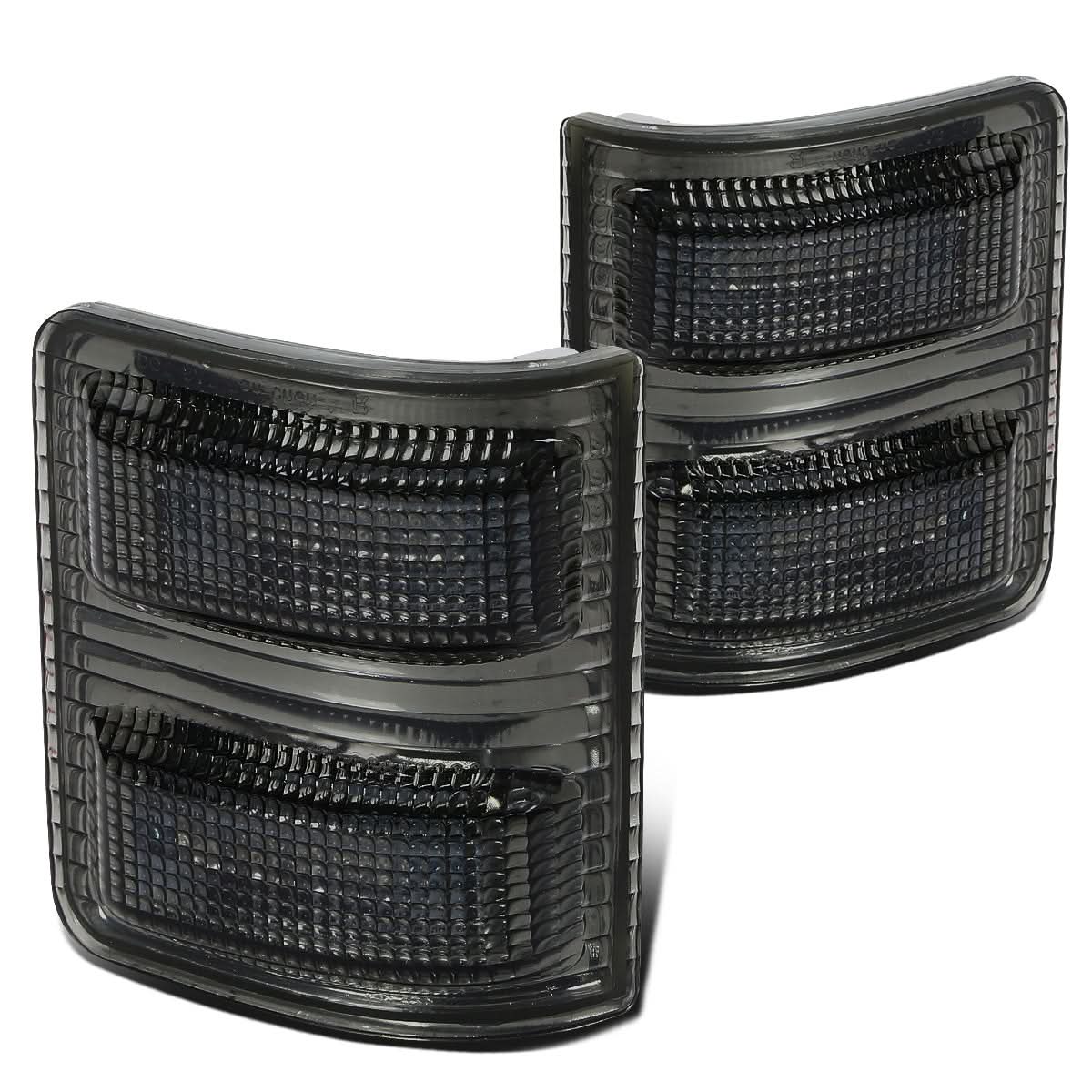 08-15 Ford Super Duty Towing Mirror Side Light Pair Smoke/White LED
