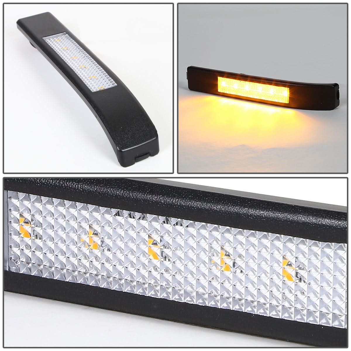 2009-2014 Ford F-150 Towing Mirror Side Lights - Chrome/Amber LED Pair