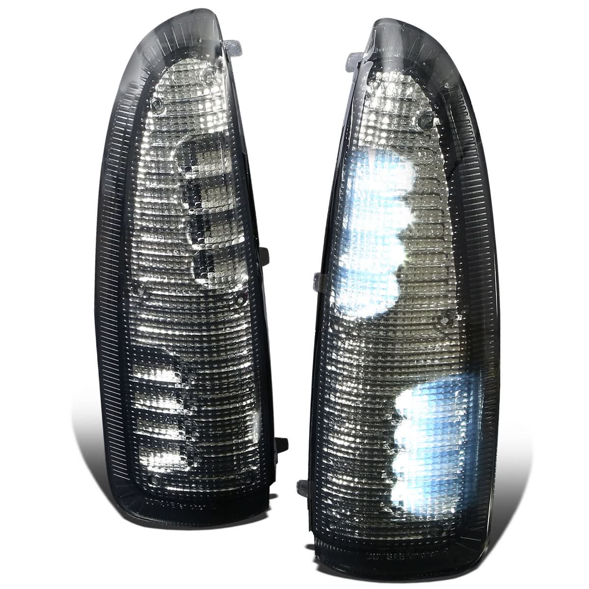 00-07 Ford F-250 F-350 Towing Mirror Side Lights - Smoke White LED