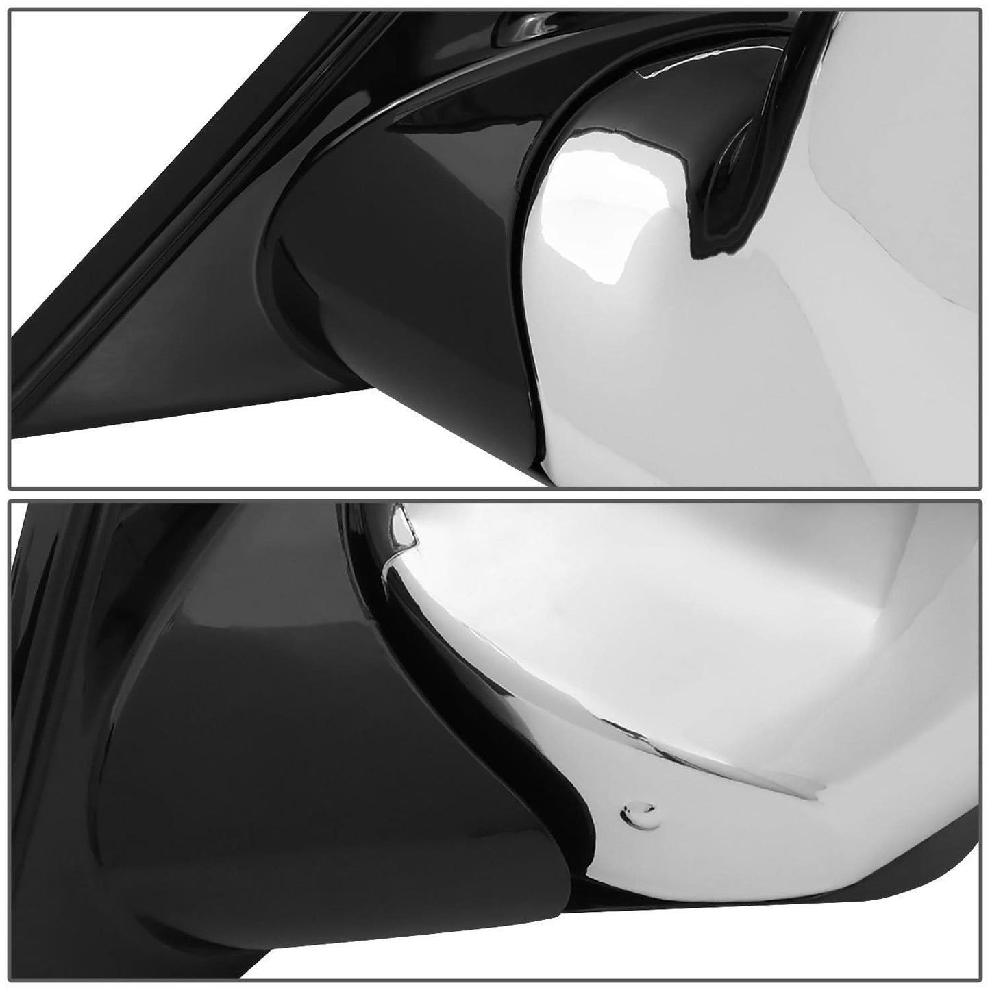 88-02 Chevrolet C/K Series Manual Power Side Mirror Left Black