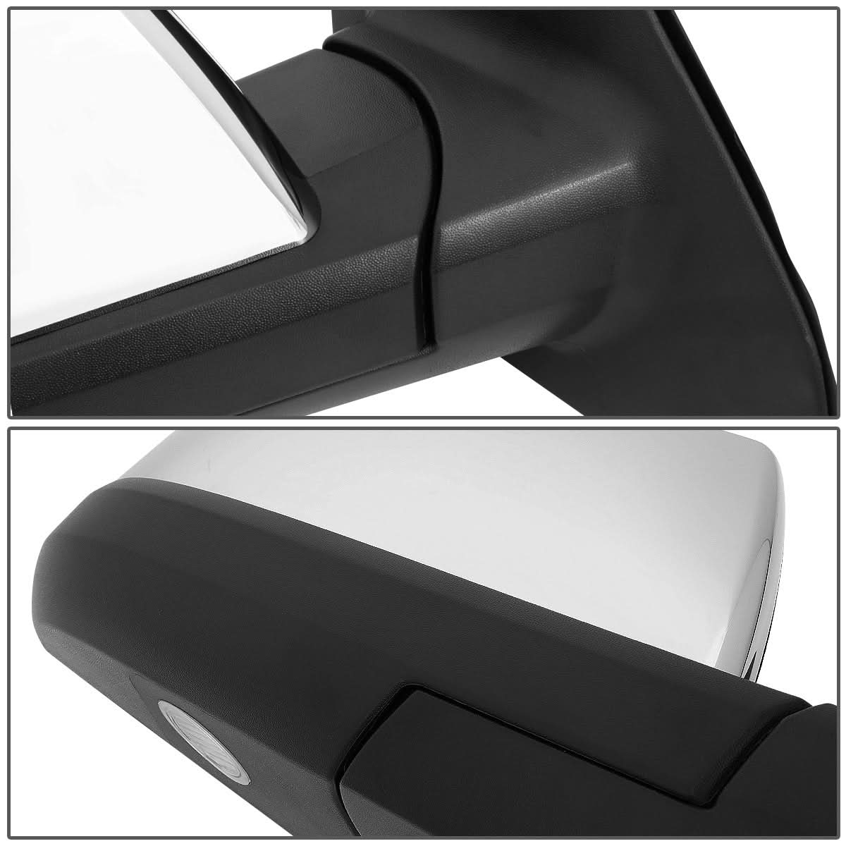07-16 Toyota Tundra QE Style Manual Side Mirror - Right Chrome