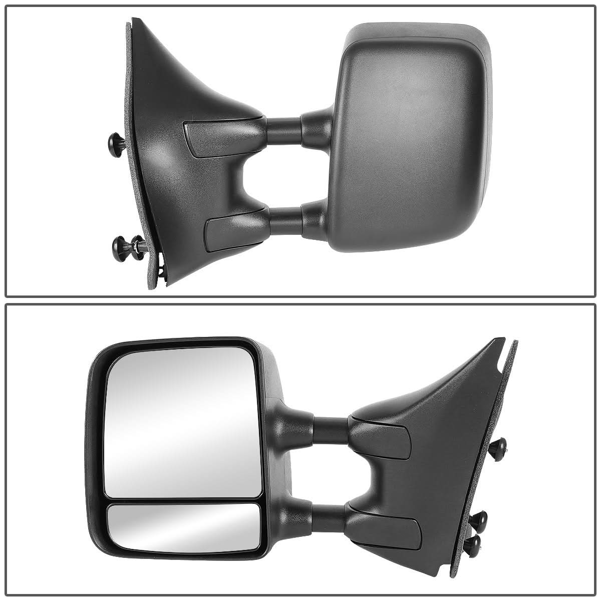 04-13 Nissan Titan Manual Side Mirror - Left Black