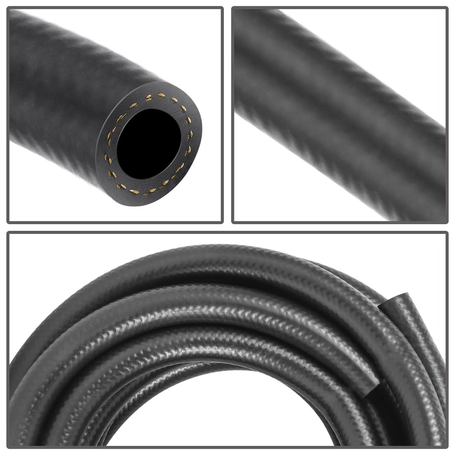 NBR Fuel Line Hose 3/16 Inch - 10 Foot Length