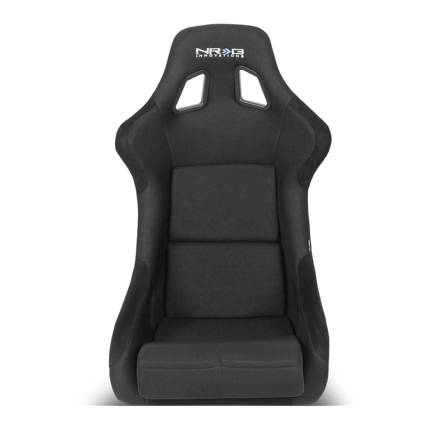 Universal NRG Black Fabric Blue Carbon Bucket Racing Seat Large