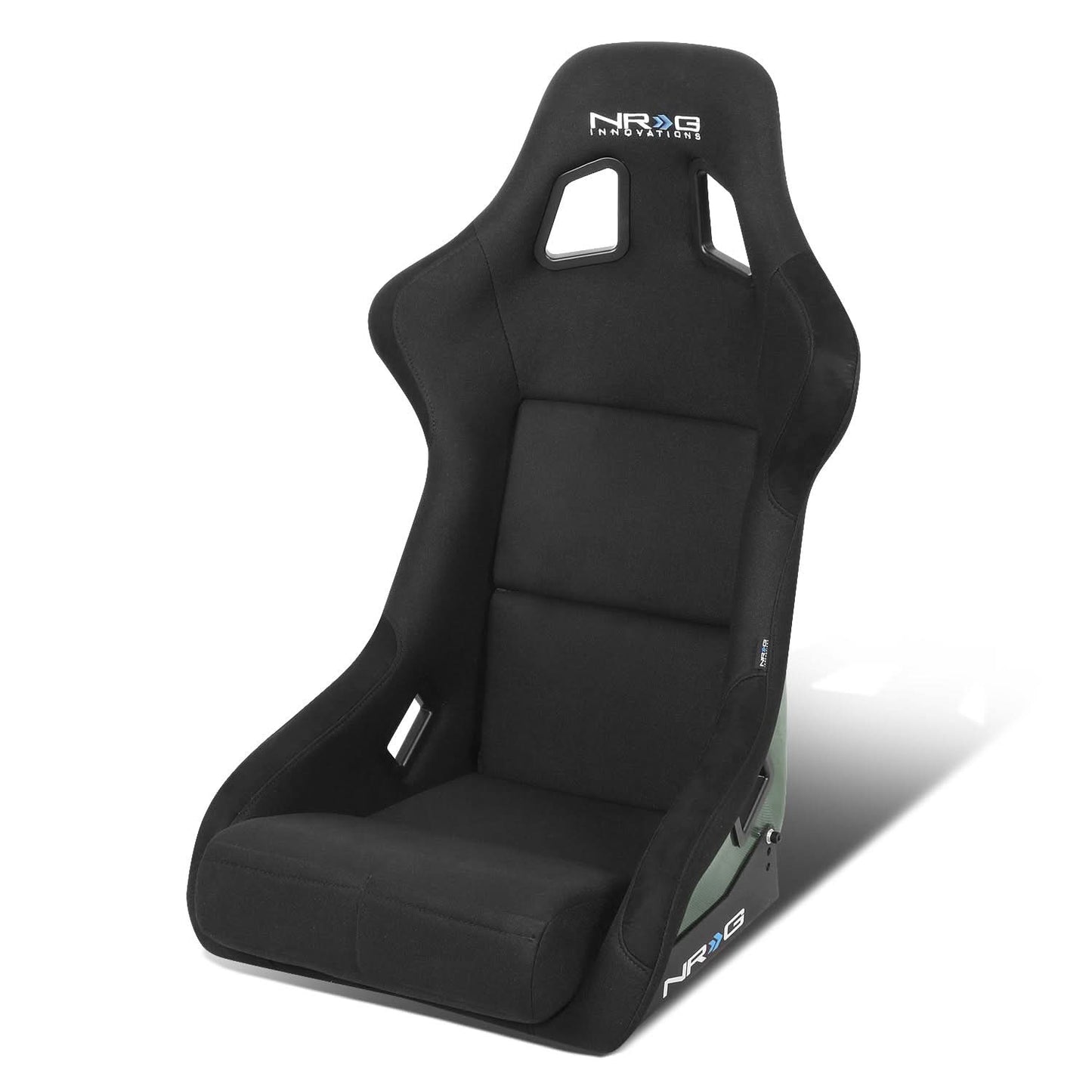 Bucket Racing Seat Large Fiberglass Carbon Fiber Black Green