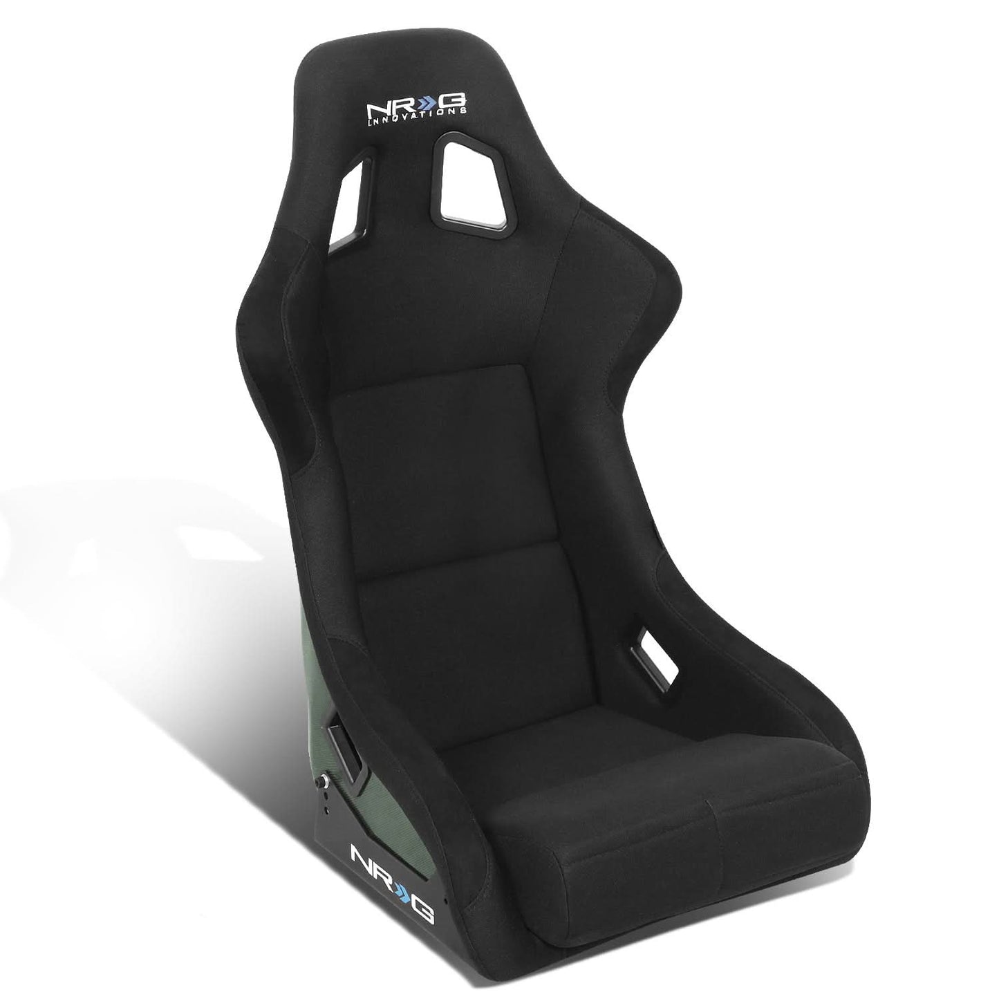 Bucket Racing Seat Large Fiberglass Carbon Fiber Black Green