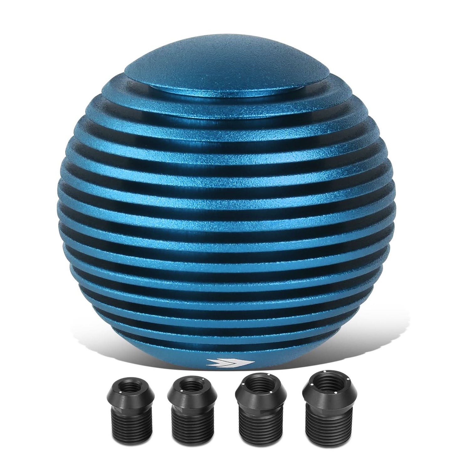 Universal Heatsink Style Ball Shift Knob - 50MM - Blue