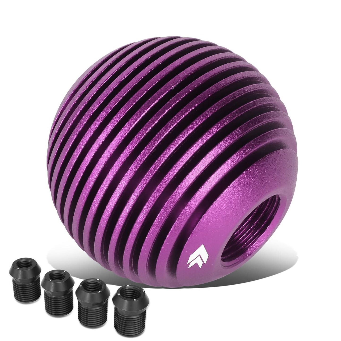 Heatsink Style Ball Shift Knob - 50MM Purple Polyurethane