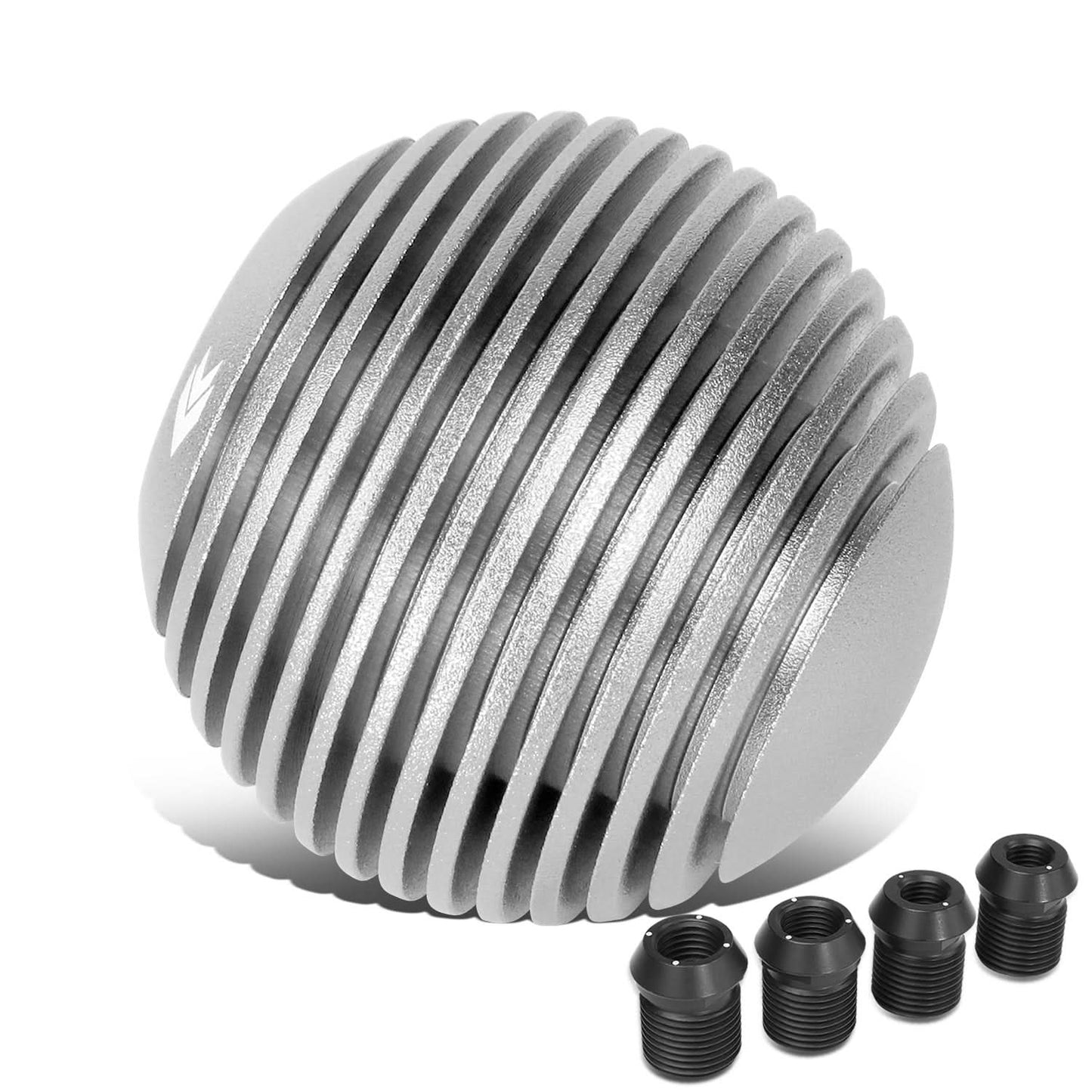 Heatsink Style Ball Shift Knob - 50MM - Silver