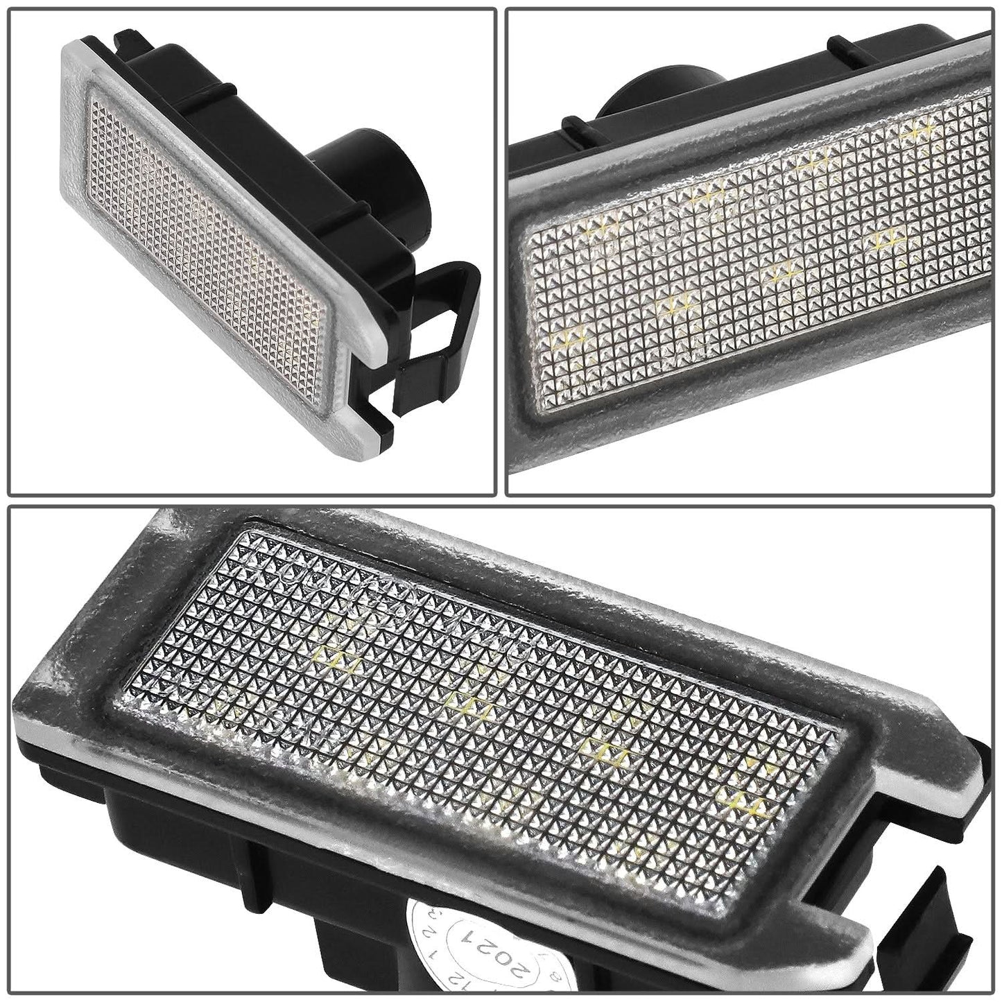 LED License Plate Lamp - 13-19 Fiat 500 / 15-17 Dodge Viper / 14-20 Jeep Grand Cherokee / 17-20 Maserati Levante - White