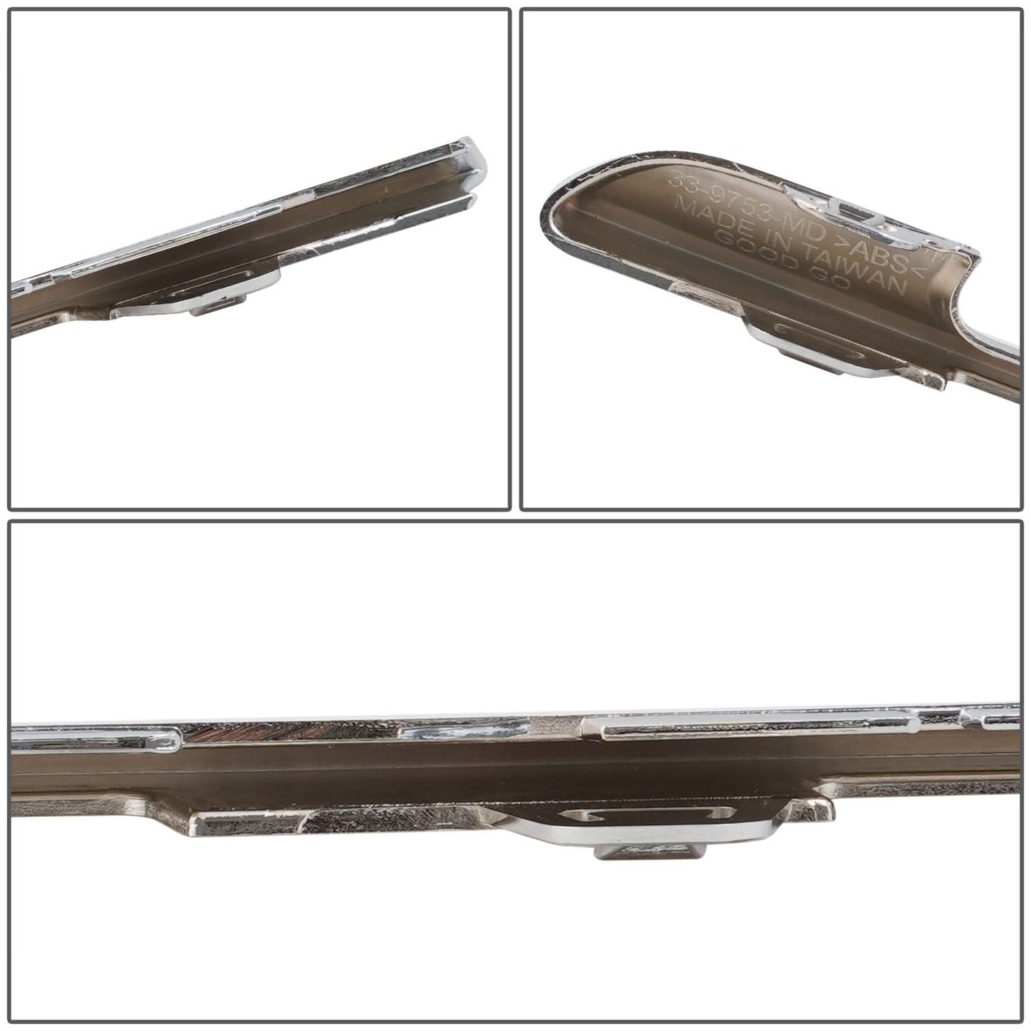 13-15 BMW 7 Series F01 F02 F04 Front Right Bumper Grille Trim Chrome
