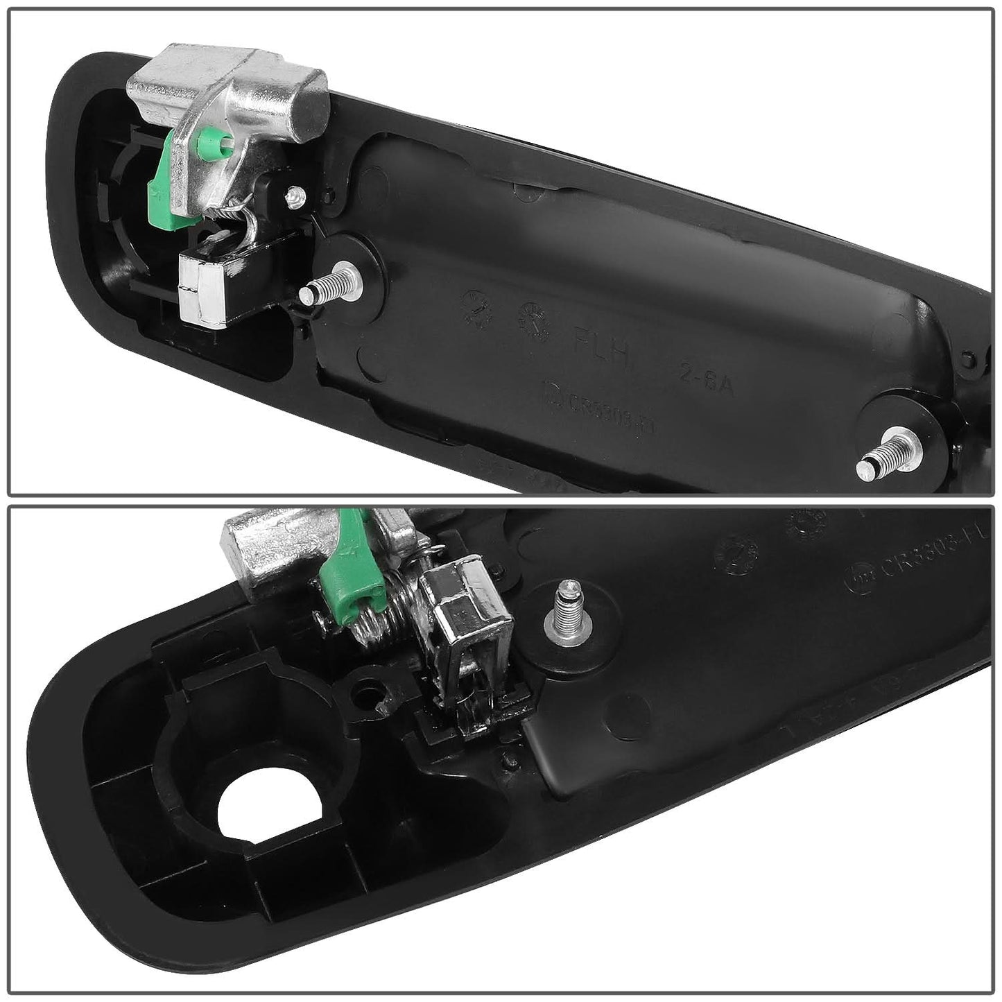2007-2009 Chrysler Aspen Front Left Door Pull Handle - Black Chrome